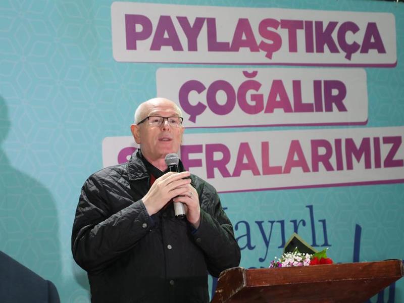 Odunpazarı Belediyesi iftar sofrası Gündoğdu Mahallesinde